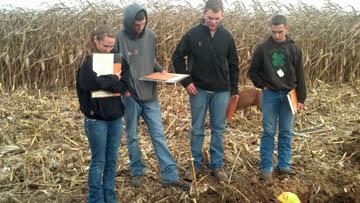 students in field 